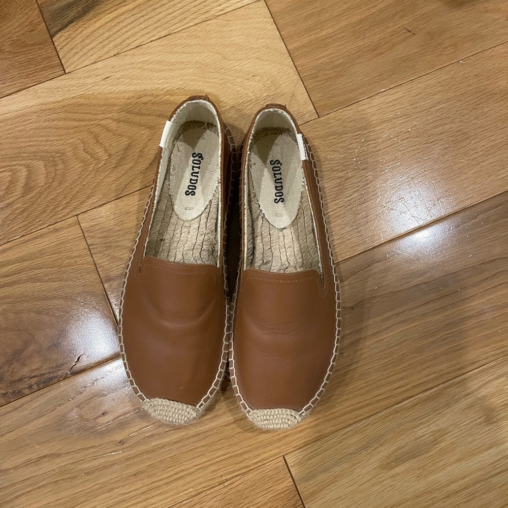 Soludos leather espadrilles run small